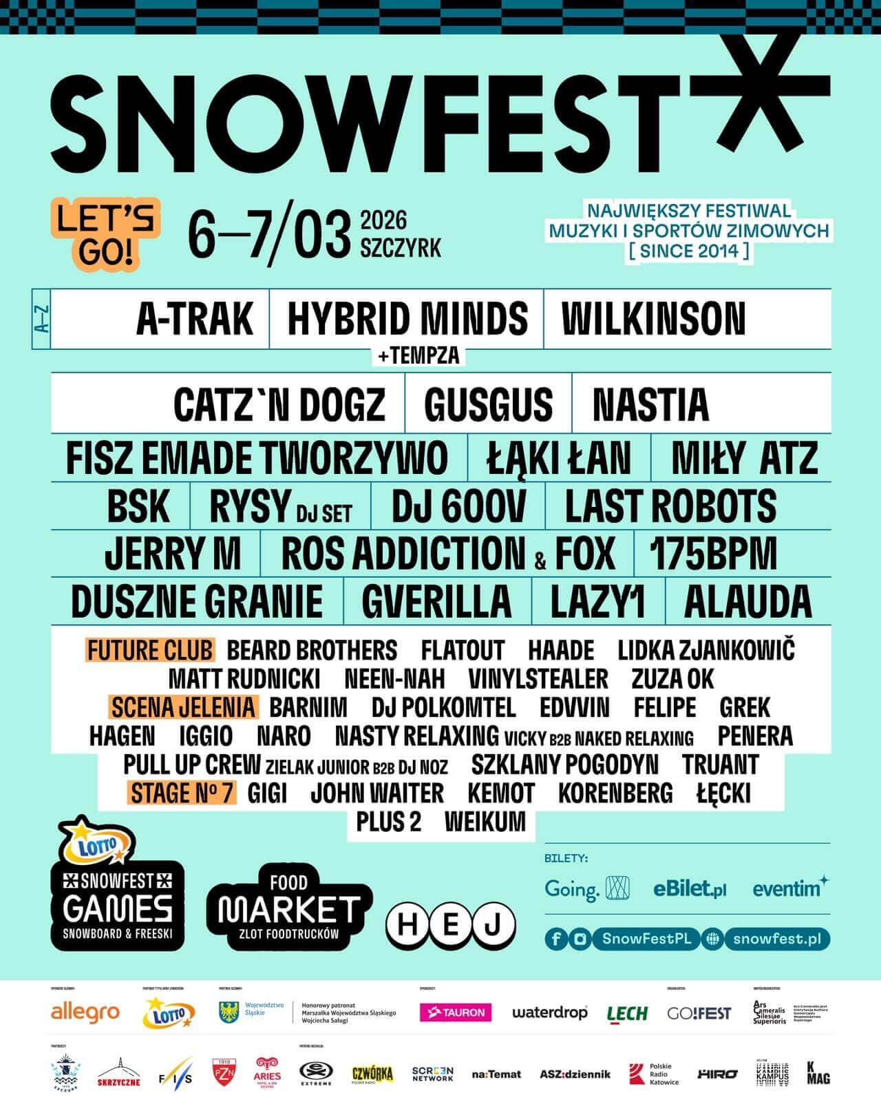 plakat snowfest festival 2026